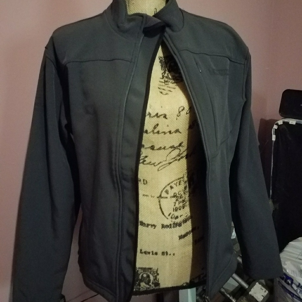 Gray rain proof jacket